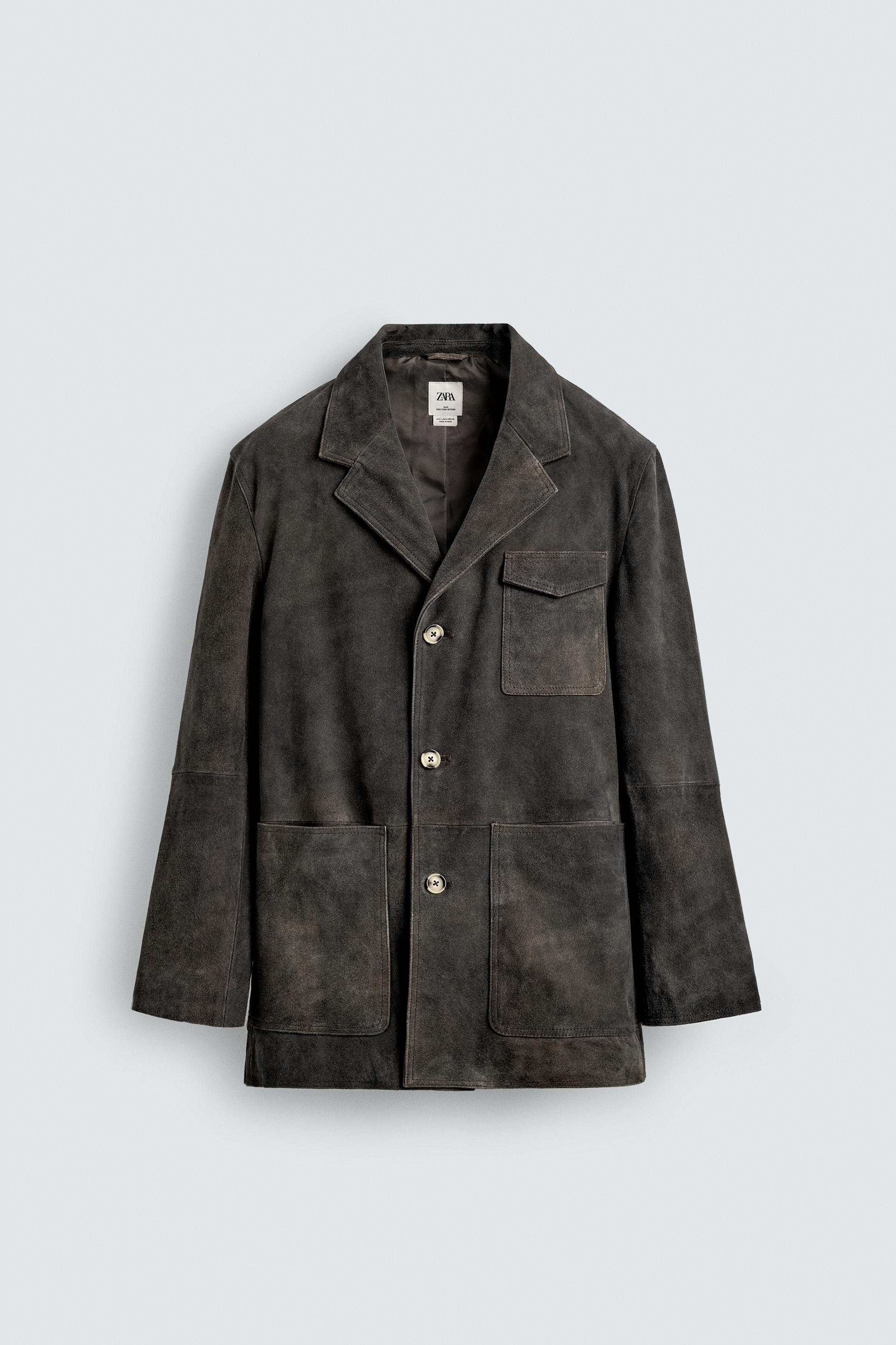 SUEDE LEATHER BLAZER